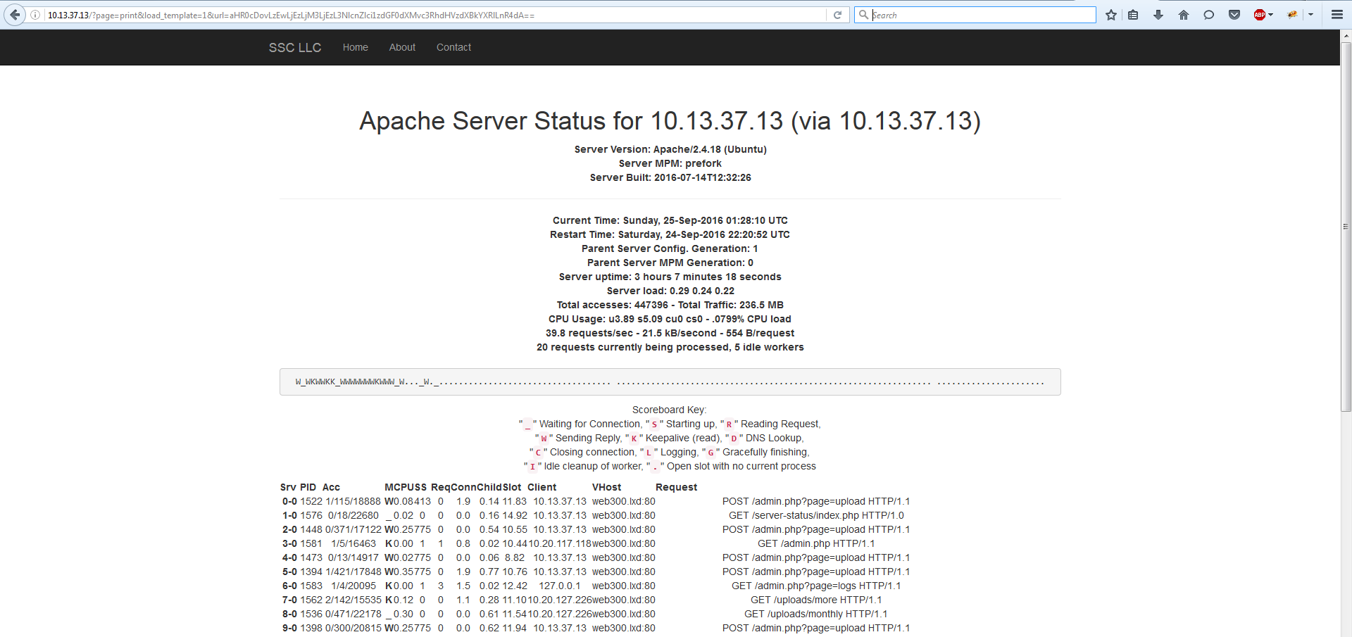 Apache Server Status